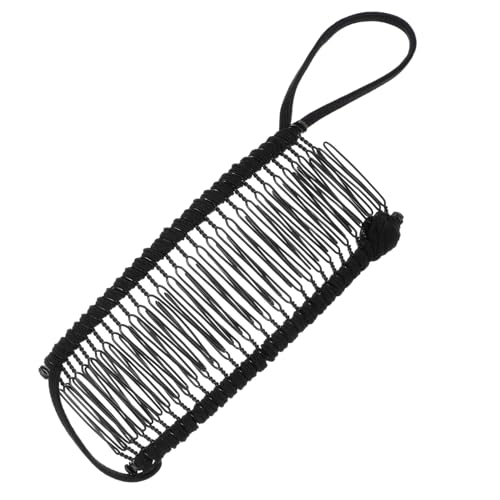 MAGICLULU 2st Bananen-seitenkamm Doppelter Haarkammclip Fischschwanz-haarspange Elastische Stretchkämme Frauen Kopfschmuck Fishtail Fisch Haarspange Eng Lockig Schmiedeeisen Stiefel Fräulein von MAGICLULU