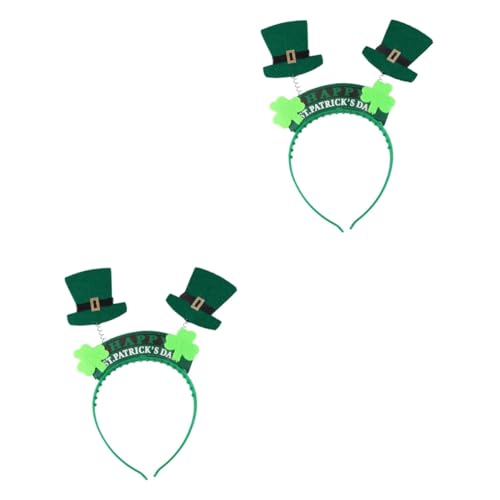 MAGICLULU 2St Frühlingshaarreifen Heiliger Hut Haarschmuck für Frauen st patricks day haarschmuck hair accessories for Haarband Haargummis Party-Haare bilden Stirnband Irland Damen von MAGICLULU