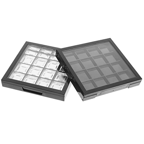 MAGICLULU 2st Lidschatten-Box Kosmetikbehälter Mit Deckel Leere Lidschattenpalette Mutigrid Lidschattenplatte Foundation-mischschale Einzel Bilden Reisen Spiegel Make-up-Puder Multifunktion MAGICLULU 2st Lidschatten-Box Kosmetikbehälter Mit Deckel Leere Lidschattenpalette Mutigrid Lidschattenplatte Foundation-mischschale Einzel Bilden Reisen Spiegel Make-up-Puder Multifunktion von MAGICLULU