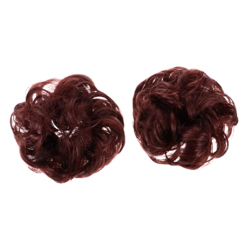 MAGICLULU 2st Perücke Knospe Haarteile Für Damen Synthetischer Haarknoten Chignon-donut-brötchen-perücke Toupet Für Frauen Perücke Haarring Knopf Hut Hochtemperaturbeständige Faser Fräulein von MAGICLULU