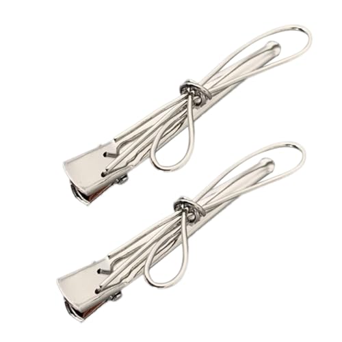 MAGICLULU 2st Schleife Haarnadel Haarspangen Aus Metall Für Damen Zähne Schleifen Haarspangen Haarklammern Aus Metall -alligator Styling-haarspangen Mode Seitenclip Mädchen von MAGICLULU