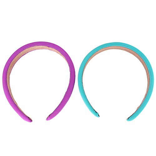 MAGICLULU 2st Stirnband Frauen Haarreifen Mode-haarreifen Haarband Für Den Täglichen Gebrauch Herz-led-spiegel Karte Ausstellen Weiße Stirnbänder Haarschmuck Damen Schwamm von MAGICLULU