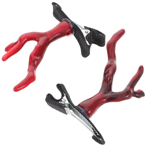 MAGICLULU 2stücke Drachenhorn Haarspangen Dekorativ Süße Haarnadeln Aus Harz Und Metall Für Frauen Und Mädchen Asiatischer Haar-schmuck Zum Mondneujahr Stilvolle Haar-accessoires von MAGICLULU