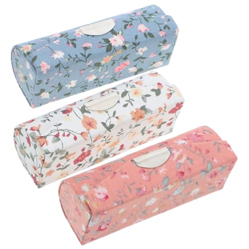 MAGICLULU 3stücke Kosmetikkoffer Mit Spiegel Lippenstifthalter Organizer Vintage Make-up-aufbewahrungskasten Robust Und Langlebig Für Reise Und Partygeschenke von MAGICLULU