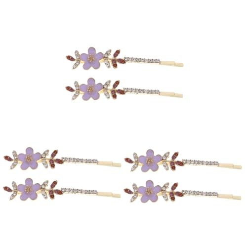 MAGICLULU 3 Paare Strass-Blumen-Haarspange Hochzeit Haarspange Haarspangen mit Blumenmuster hair accessories for girls flower hair clip Haarklammer Haarnadel Haarspangen mit Strass Perle von MAGICLULU