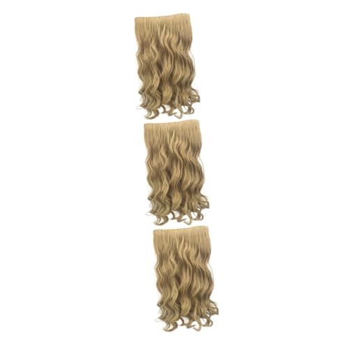 MAGICLULU 3 Packungen 3/4 lockige Perücke hair rollers gurtwickler lametta haarsträhnen hairbeader curly curler haar curler lure perücken lockige Echthaarperücke Locken Haare weben Damen von MAGICLULU