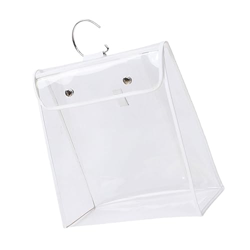 MAGICLULU 3 STK Aufbewahrungstasche Reisebrieftasche Transparenter Geldbeutel-Organizer Durchsichtige Kosmetiktasche Über Der Tür Geldbörse Reise-Einkaufstasche TPU Hängend Handtasche Weiß von MAGICLULU