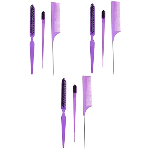 MAGICLULU 3 Sätze Bürstenkamm-Set Kämme für Haare dreireihiger Kamm hairbrush haarbürsten Anzüge für Männer Herrenanzüge entwirrender Kamm professionelle haarschneidekämme Modellieren Bart von MAGICLULU