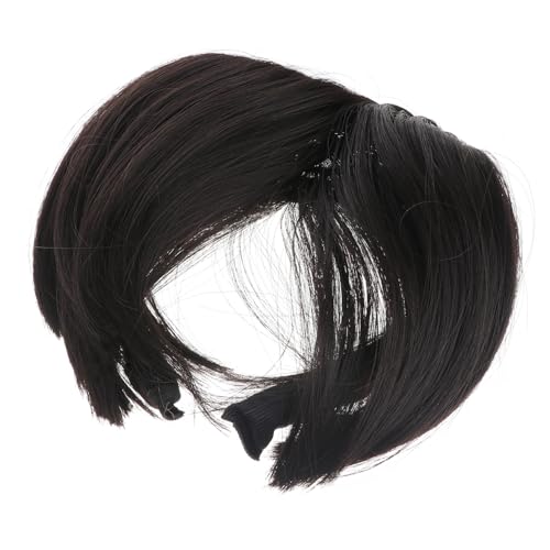 MAGICLULU 3 Stk Französische Perücke mit wig with bangs frisuren zubehör Weihnachtskostüm Perücke Gesichtsfransen knallen eins perücken Frauen vorne Haarpony Mode von MAGICLULU