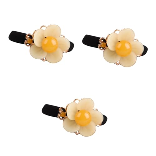 MAGICLULU 3 Stk Haargummi die chinesen elegant Haarspangen für Frauen Blumen-Haarschmuck Kleider Haarklammer Haarpflegezubehör Retro-Haarschleife Metall Haarseil Antiquität Haarnadel von MAGICLULU