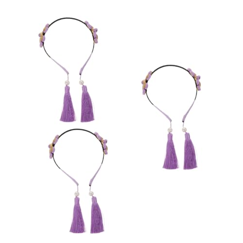 MAGICLULU 3 Stk Stirnband im Ethno-Stil kinder haarschmuck party zubehör kinder Haarreifen für Kinder Haarband-Party Haargummi Haare für Kinder Kopf Kinder die Blumen Kopfbedeckung Geschenk von MAGICLULU