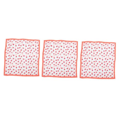 MAGICLULU Handtucherdbeere 3 Stk Überwurfdecke Mit -print Kinderschlafsack Kleinkinder Schlafdecke Saugfähiges Badetuch Badetücher -badetuch Mit Kapuze Badetuch Für Kleinkinder Rot Baumwolle von MAGICLULU
