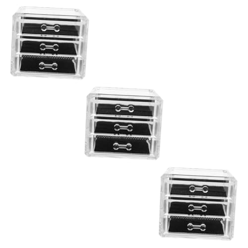 MAGICLULU 3 Stk kosmetische Aufbewahrungsbox Desktop-Organizer Juwelier-Organisator schmink aufbewahrungsboxen kosmetikaufbewahrungsboxen schmuckkästchen Kosmetik-Organizer Kosmetikbehälter von MAGICLULU