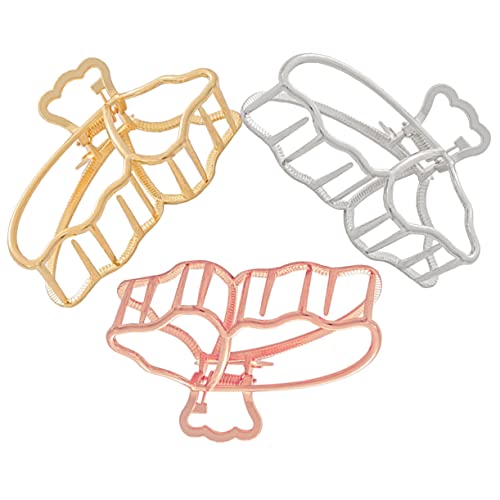 MAGICLULU 3stücke Schmetterlings-haarspangen Für Frauen Haarklammern Mit Schmetterlingsdesign Filigrane Clips Aus Rutschfeste Haarklammern Haarstyling-tool Langlebiger Kopfschmuck Für von MAGICLULU