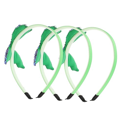 MAGICLULU 3 Stück Kinder Meerjungfrau Fischschuppen Stirnband Haarband Mädchen Haarschmuck Glitzer Stirnband Haargummis Mädchen Meerjungfrau Stirnband Haarschmuck Für Kleine Mädchen Stoff von MAGICLULU