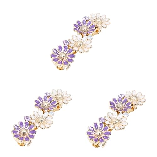 MAGICLULU 3 Stücke Haarnadeln Mädchen Metall Daisy Frühling Haarnadel Clip Mode Zubehör von MAGICLULU