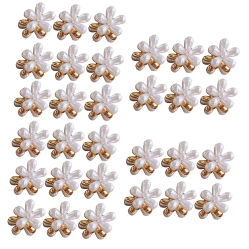 MAGICLULU 30 Stk Haarspange oberer Clip Haarspangen für Mädchen Krallenclips für Haare Haarklammer kinder haarspangen Haarnadel Haarspangen für Damen Blumen-Haarspangen Perle Klauenclip von MAGICLULU