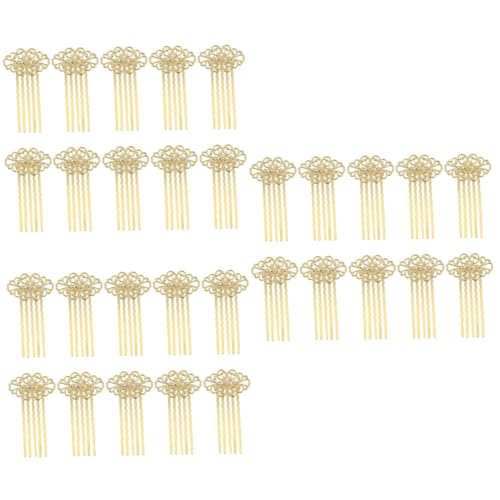 MAGICLULU 30 Stk Haarkamm mit Blumenmuster Kämme Kamm für Hochzeitsschleier haarschmuck elegant Hochzeitsdekoration frauen kopfschmuck Haarkamm für Frauen Jahrgang schmücken von MAGICLULU