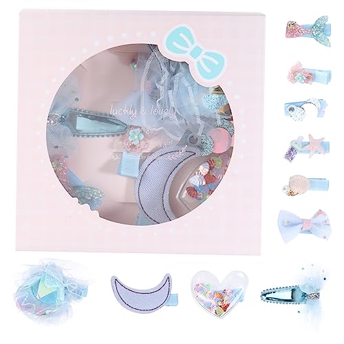 MAGICLULU 30 Stück 1 Satz Haarnadel Süßigkeiten Geschenk Herz-haarspangen Haarschmuck Für Kleinkinder Bowknot-haarspangen Haarschmuck Für Mädchen Kleine Stoff Krone 10-teiliges Set von MAGICLULU