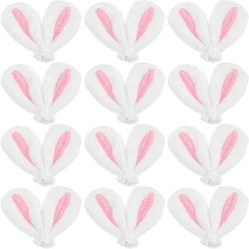 MAGICLULU 30 Stück -Hasenohren Aus Filz Mini-Hasenohren Für Diy-Handwerk Stoffpuppenohren Haarspangen Stirnband-Zubehör Rosa von MAGICLULU