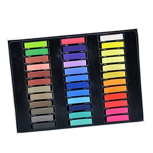 MAGICLULU 36 Haarkreidefarben Haarfärbemittel für lila Haarkreide temporäre Haarkreide Haarfarbe Wachs kinder haarfarbe hair color chalk wachsmalstifte Pastellstifte Sanft Haarfärbestift von MAGICLULU