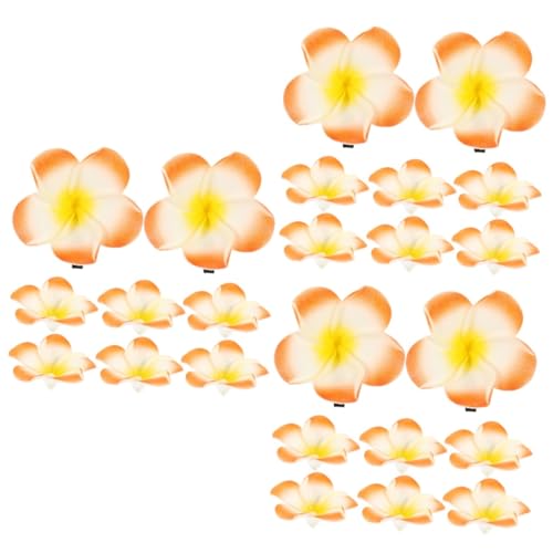 MAGICLULU 36 Stk Frangipani Haars pange haarklammer set haarspangen set Haarschmuck für Mädchen Sonnenblumen-Haarspange Haarnadel Tiara Haarschmuck mit Blumen Haarspangen für Mädchen Strand von MAGICLULU