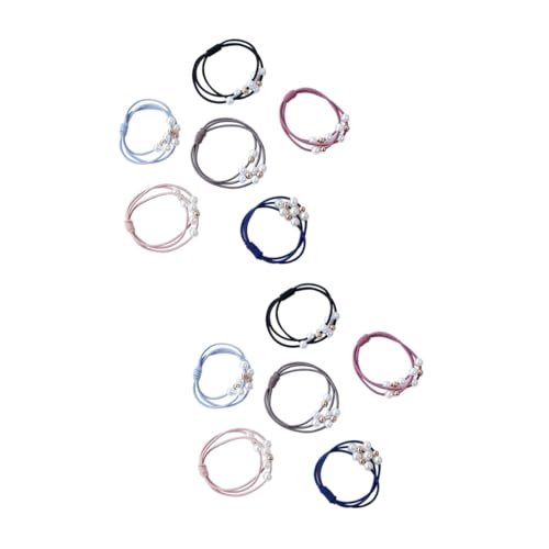 MAGICLULU 36 Stück Haarring Perlen Haargummi Pferdeschwanzhalter Modisches Haargummi Kinder Haarseil MAGICLULU 36 Stück Haarring Perlen Haargummi Pferdeschwanzhalter Modisches Haargummi Kinder Haarseil von MAGICLULU