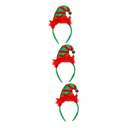 MAGICLULU 3St Cosplay-Haare christmas haarreif christmas headband elf stirnband Weihnachtsfeierhüte Kappen Haarschmuck Cosplay-Stirnband Kostüm Stirnband Hut Kleidung Geschenk Kopfbedeckung von MAGICLULU