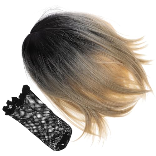 MAGICLULU 3St Cosplay-Bob-Perücken Damen Perücken Lace-Front-Perücken Spitzenperücke Frauen Bob Perücke Bob-Haar mit Farbverlauf Bob-Kopf Kopfbedeckung Afrika Fräulein von MAGICLULU