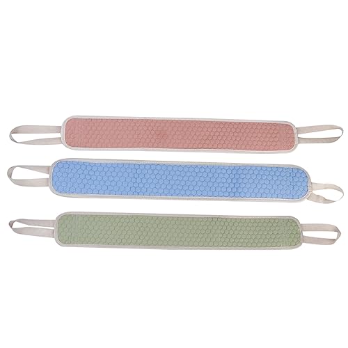 MAGICLULU 3St Doppelseitig verdicktes Dekontaminations-Schlamm-Badetuch mit langem Streifen zum Zurückziehen des Bades exfoliating glove exfoliate gloves Peeling Textur Scrubbing Pad Wäscher von MAGICLULU