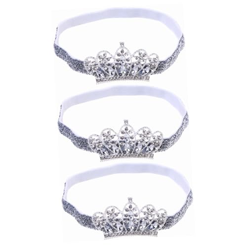 MAGICLULU 3St -Haarreifen hair accessories for Elastisches Haarband für Babys Tiara haarschmuck Kronen-Haarband -Kronen-Stirnband Popularität Kopfbedeckung Kind von MAGICLULU