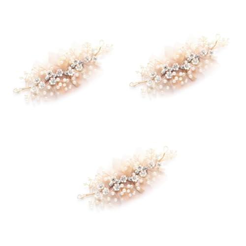 MAGICLULU 3St Haarschmuck für den Abschlussball hochzeitshaar schmuck wedding hair accessories Stirnband Haarschmuck für die Hochzeit Stirnbänder für Bräute hochzeit kopfschmuck die Blumen von MAGICLULU