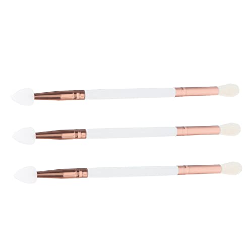 MAGICLULU Mädchen Make-up-tool 3 Stücke Silikon Lidschatten Pinsel Set Mehrteilige Struktur von MAGICLULU