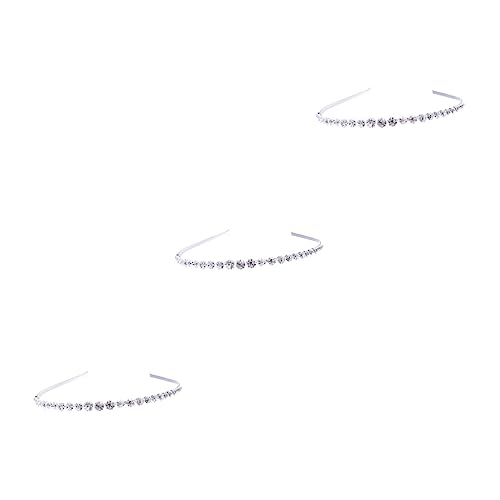 MAGICLULU 3St Mädchen-Stirnband Diamant-Stirnband Strass-Stirnbänder für Mädchen Braut Stirnband kinder haarschmuck kinderkrone Kopfbedeckung aus Kristall für Kinder Prinzessin Schmuckstücke von MAGICLULU