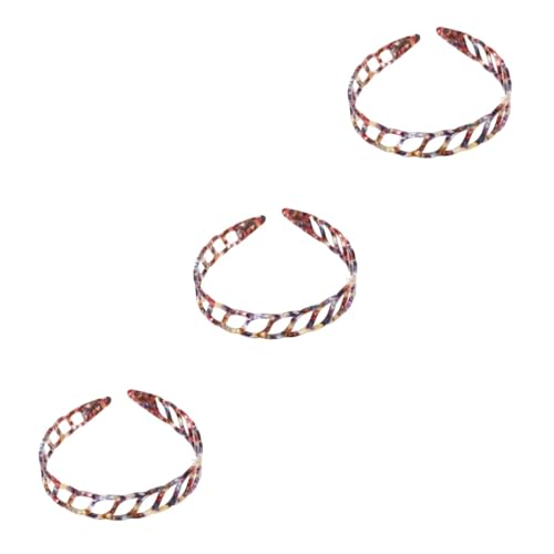 MAGICLULU 3St Schildpatt-Stirnband Stirnbänder für Damen Kopfschmuck Haarband haarschmuck Haargummis Stirnbänder für Männer Zähne Stirnband Duschkopfband Mode Kopfbedeckung Innere Zähne Mann von MAGICLULU