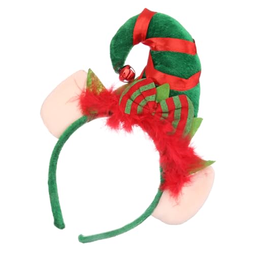 MAGICLULU 3St Weihnachtskopfschmuck haar zubehör haarschmuck haircharm Damen Noel Kidcore-Kleidung Stirnband weihnachtliches Kostümzubehör Weihnachtshaarband Hut Kopfbedeckung Schal Fräulein von MAGICLULU