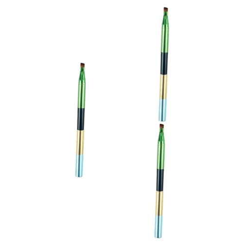 MAGICLULU 3-teiliges Elegantes Und Stilvolles Make-up-pinsel-set 4 Stück Für Lidschatten Augenbrauen Lippen Abnehmbares Design Nylonmaterialien Kompaktes Reisepinsel-set von MAGICLULU