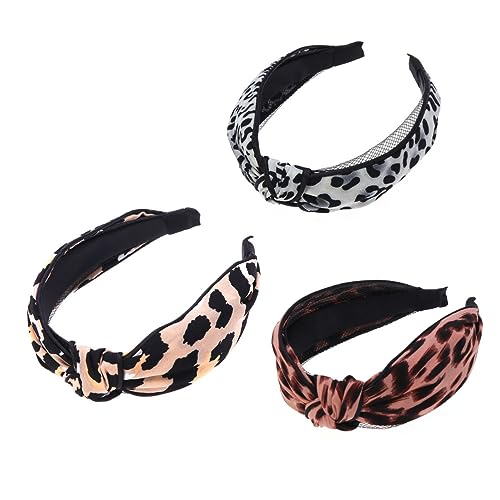 MAGICLULU 3st Haarbänder Für Frauen Haarschmuck Modischer Haarreif Frauen Haarreifen Breites Stirnband Fräulein Krawatte Kopfbedeckung von MAGICLULU