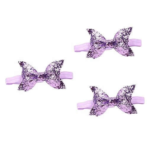 MAGICLULU 3St Schleifenhaarband für Mädchen haarschmuck hair accessories Haarbänder für Kinder Mädchen Stirnband kinder stirnbänder Bowknot-Stirnbänder für Babys Pailletten von MAGICLULU