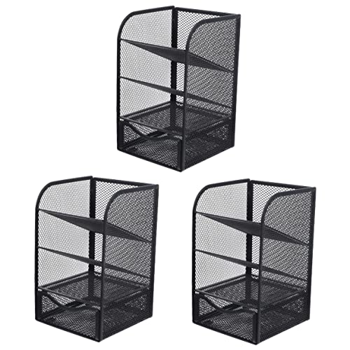 MAGICLULU 3St Aufbewahrungskiste Mesh-Schreibtisch-Organizer Schreibtisch Bleistift Bleistift-Aufbewahrungs-Organizer Stifthalter für den Schreibtisch Gittergewebe Veranstalter Manager von MAGICLULU