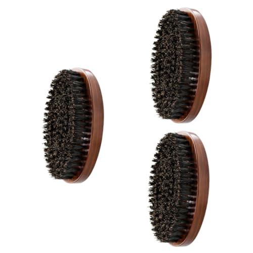 MAGICLULU 3St Bartkamm Haarbürste für Männer Herrenhaarbürste Haare für Männer beard brush for men bartpflege set Bartstyling-Hersteller Bart Rasierpinsel sauber Bartbürste Mann Hölzern von MAGICLULU