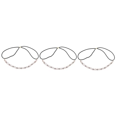 MAGICLULU 3st Elastisches Stirnband Mit Strass Strass-stirnbänder Retro-dekor Dekorationen Für Hochzeitszeremonien Elastische Stirnbänder Aus Strass Damen Jahrgang Schmuck Strasssteine von MAGICLULU