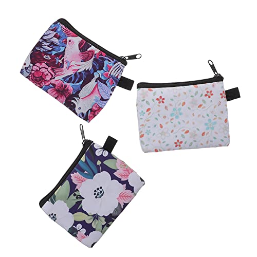 MAGICLULU 3st Geldbörse Tamponbeutel Reisetaschen Für Damen Tragetaschen Mit Reißverschluss Für Damen Kosmetiktäschchen Dame Mini-Tasche Für Kleinigkeiten Polyester Kind Einfach Geldbeutel von MAGICLULU