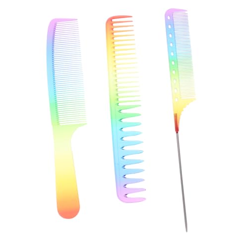 MAGICLULU 3St Kamm Haarbürste hairbrush comb haargletteisen haarschneidemaschin Haarstyling-Zubehör Friseurkämme Rattenschwanzkämme Friseurbedarf Frisierkämme Ölkopf Lieferungen Mädchen Harz von MAGICLULU