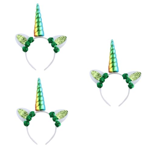 MAGICLULU 3st Kopfschmuck Stirnbänder Für Kinder Rosafarbene Haarreifen St. Patricks Day Lieferungen Kinderkleid Accessoires Für Mädchen Haargummis Für Mädchen Schmücken Baby Prinzessin von MAGICLULU