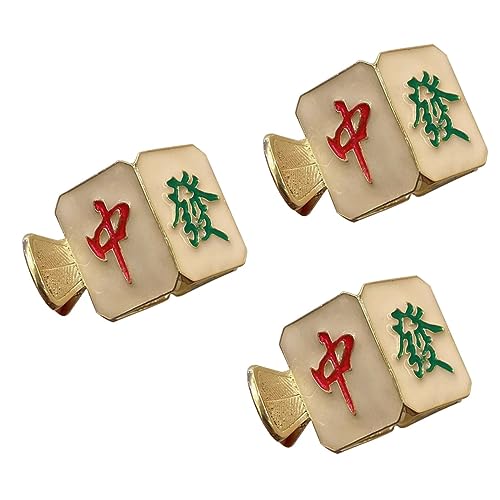 MAGICLULU 3St Mahjong-Clip Haarschmuck für das neue Jahr festliche Mahjong-Haarnadeln Mahjong Haarspange Chinesische Haarspange Klammer Haarspangen für Frauen und Mädchen Mahjong-Haarspangen von MAGICLULU