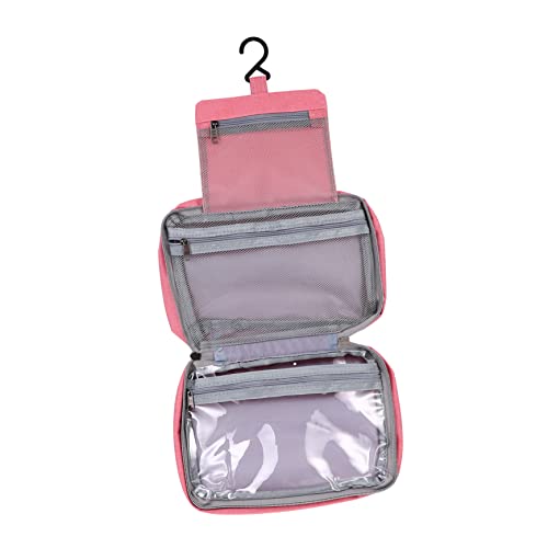 MAGICLULU 3st Reisetasche Mehrzweck-Kosmetiktasche Kulturbeutel Für Die Reise Make-up-Aufbewahrungstasche Reise-kulturbeutel Für Männer Herren Polyester Reisen Rosa Hängend Toilettenartikel von MAGICLULU