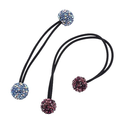 MAGICLULU 3stücke Strass Haarband Glitzer Mit Scrunchies Für Damen Elastische Haargummis Als Pferdeschwanzhalter Mode Haar Krawatten Für Kleid Shirt von MAGICLULU