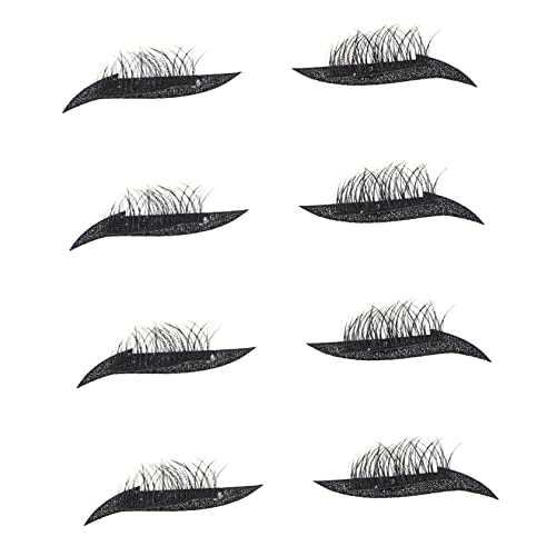 MAGICLULU 4 Paar Aufkleber für falsche Wimpern lash extension kit eyelash extensions kit farbiger Eyeliner kreative wimpernaufkleber Eyeliner-Stift Bühnenwimpernaufkleber Schönheitsaufkleber von MAGICLULU