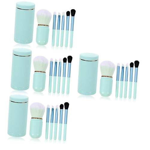 MAGICLULU 4er-set Make-up-pinsel-set Mit Drehbarer Aufbewahrung 6-in-1-mischpinsel Reise-make-up-tools Für Frauen Rougepinsel Loser Pinsel von MAGICLULU
